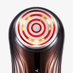 Close-up of the Bloom 6 head with illuminated red rings