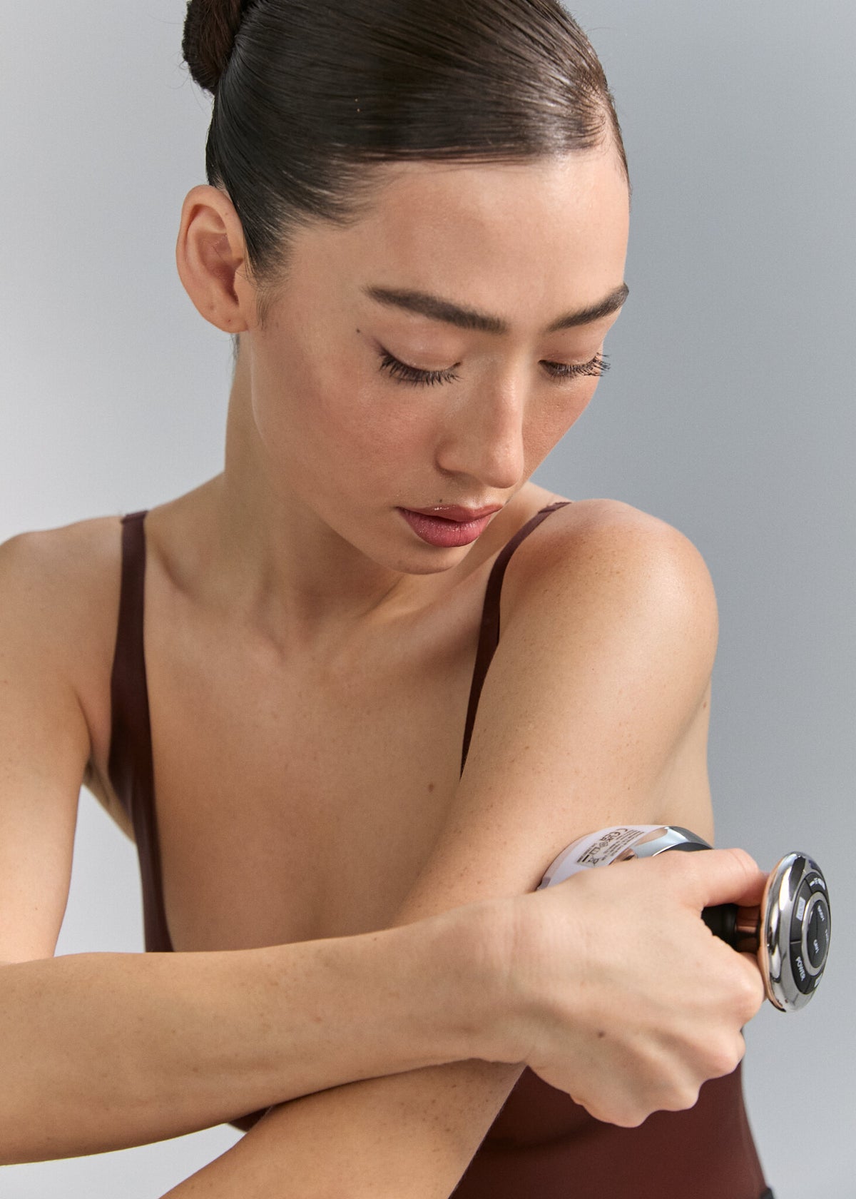 Close-up of Cavi Spa RF Core Plus in use on the arm
